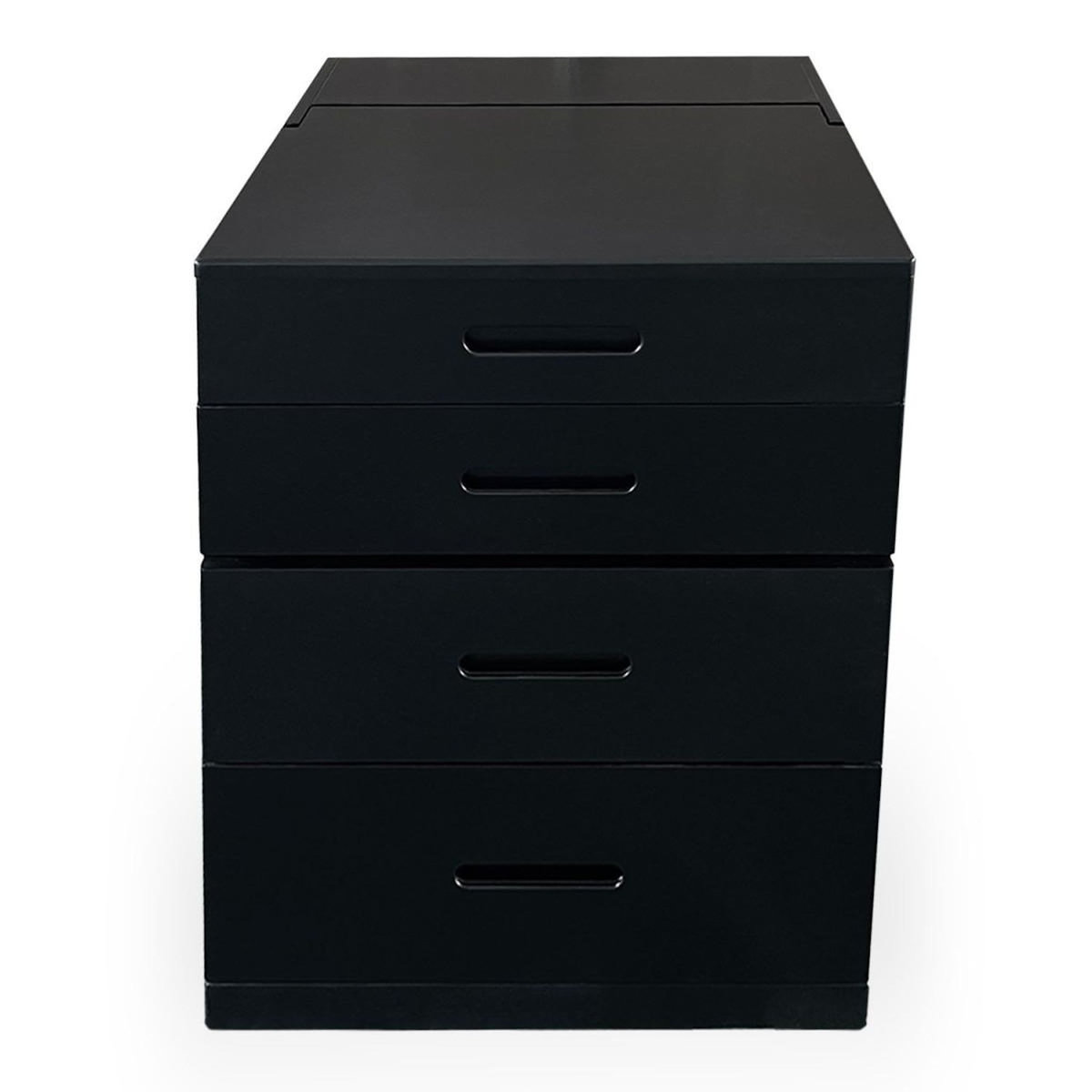 Paris Prix Coiffeuse Compacte Avec Miroir LED  Clarissa  80cm Noir