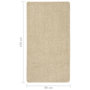 Voir la diapositive 5 : VIDAXL Tapis shaggy antiderapant Creme 80x150 cm