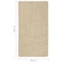 Voir la diapositive 5 : VIDAXL Tapis shaggy antiderapant Creme 80x150 cm