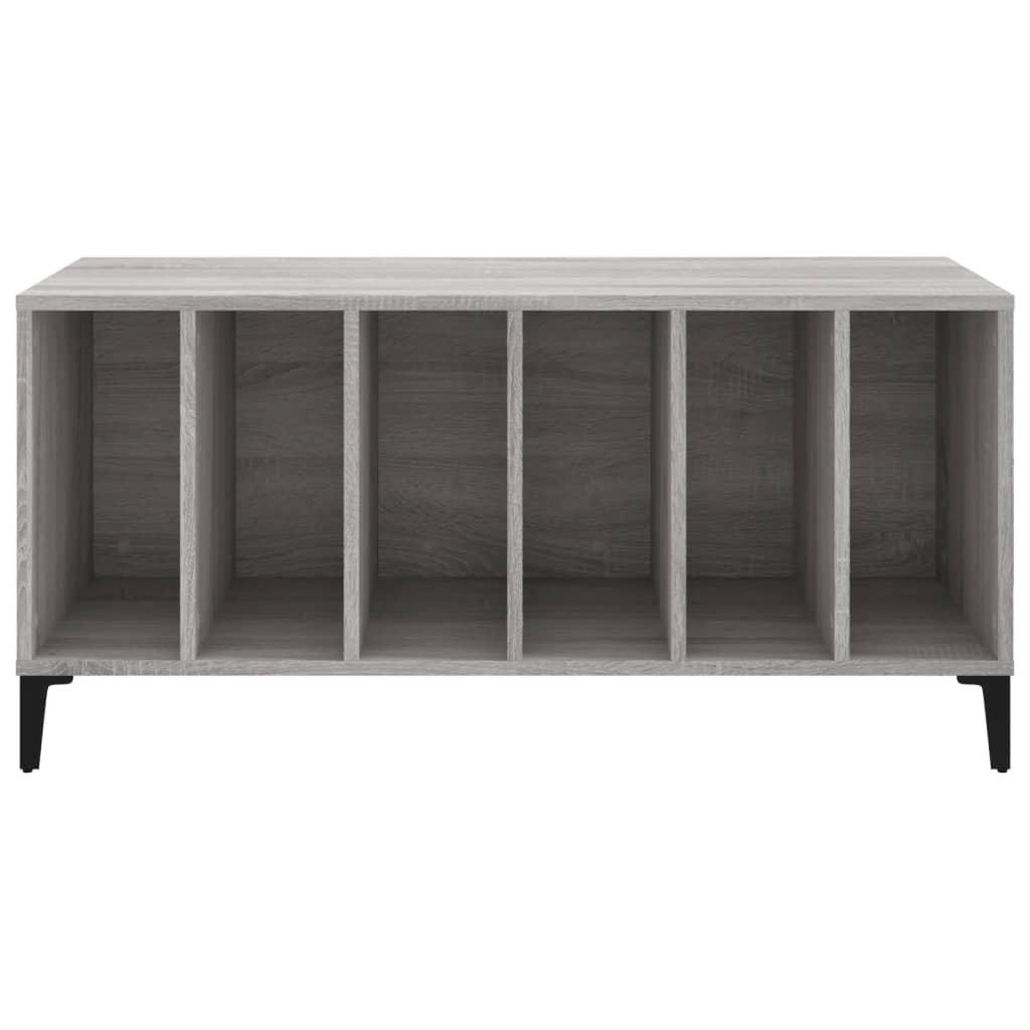 Voir la diapositive 5 : VIDAXL Armoire a disques sonoma gris 100x38x48 cm bois d'ingenierie