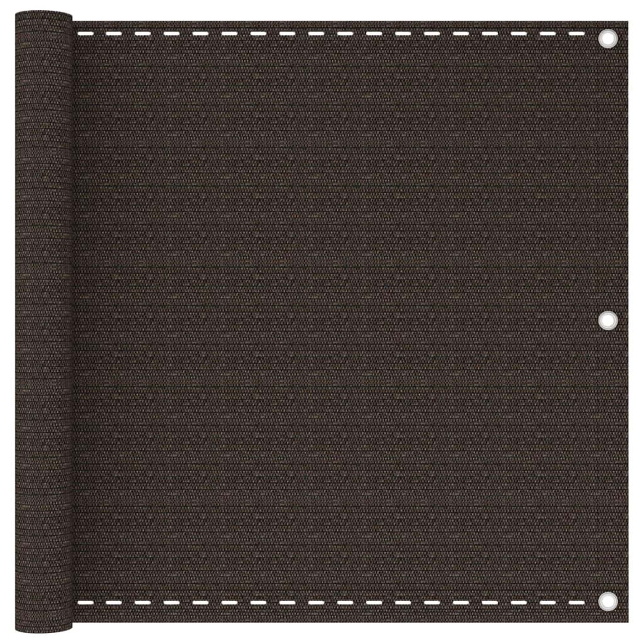 VIDAXL Ecran de balcon marron 90x400 cm pehd
