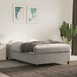 VIDAXL Cadre de lit sans matelas gris clair 120x200 cm velours
