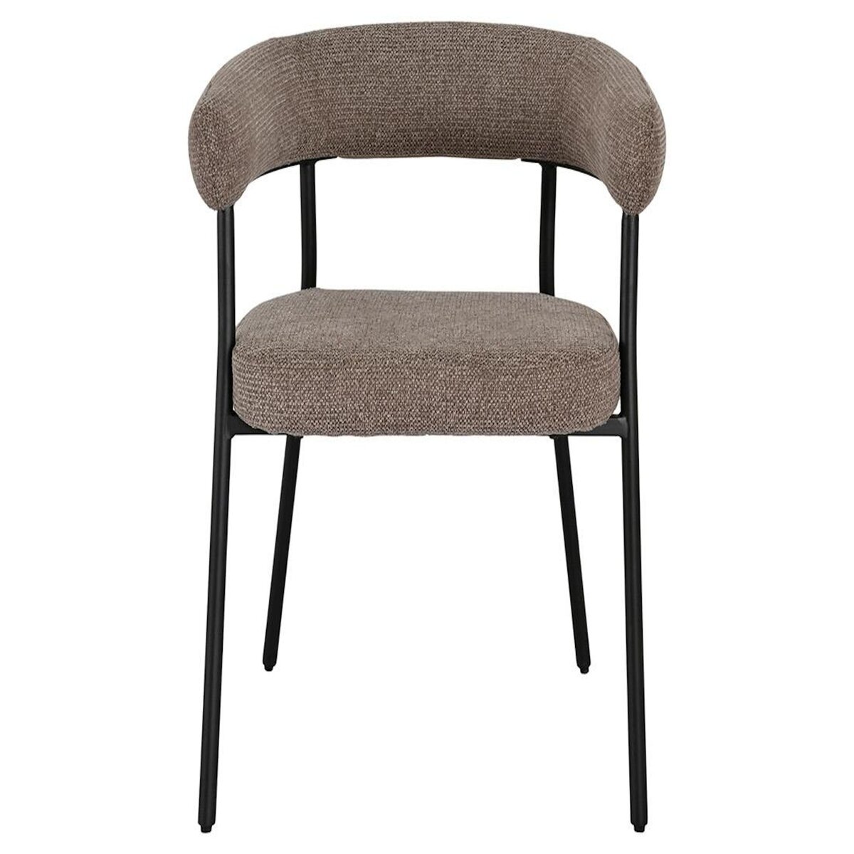 LISA DESIGN Sadie - lot de 2 chaises fsc  100% en tissu texturé - pieds en acier