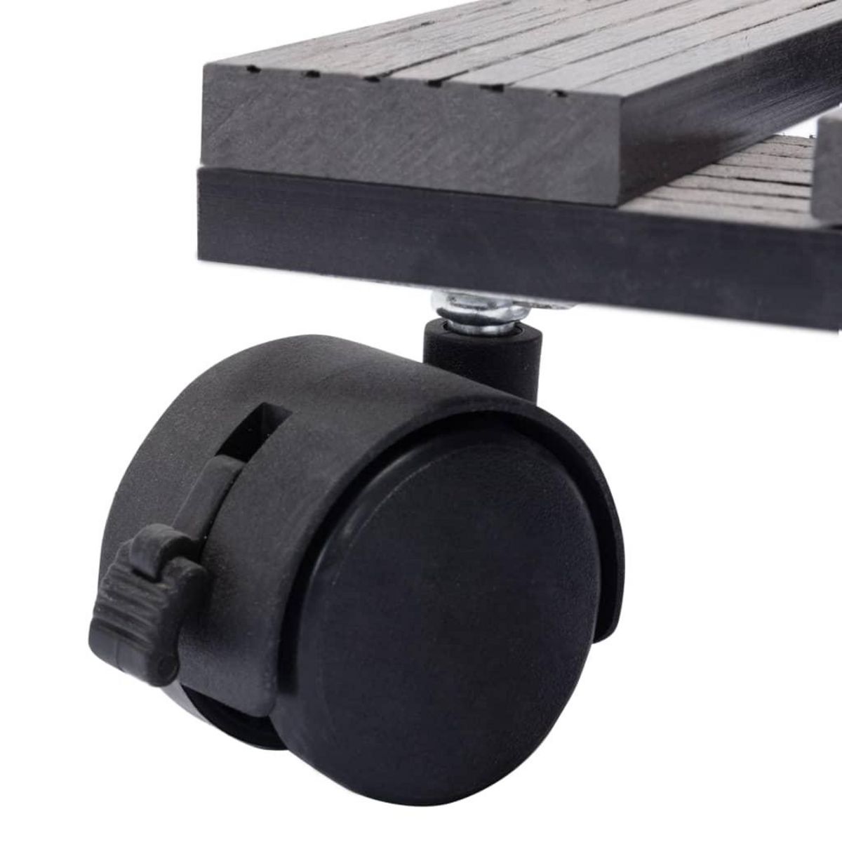 VIDAXL Chariots a plantes 2 pcs Gris 30x30x7,5 cm WPC