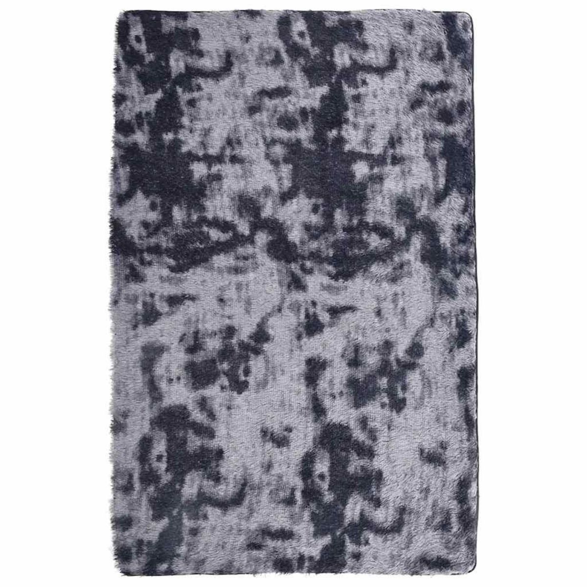 VIDAXL Tapis Shaggy a poils longs NAVARRA gris fonce 130x200 cm