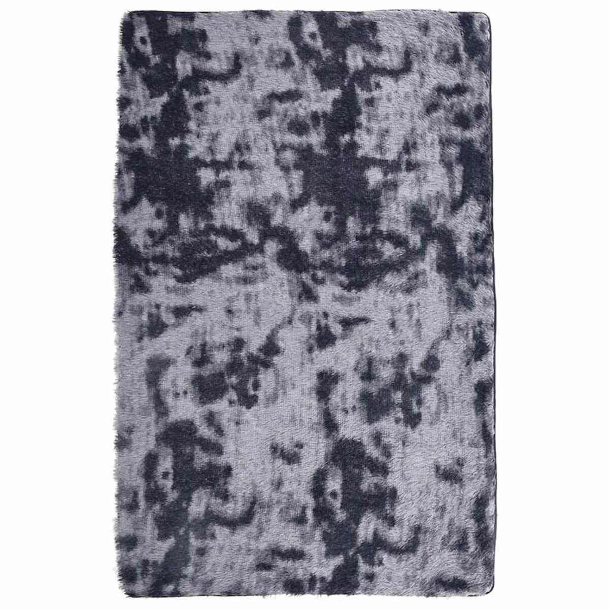 VIDAXL Tapis Shaggy a poils longs NAVARRA gris fonce 130x200 cm