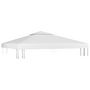 Voir la diapositive 2 : VIDAXL Toile de toit de belvedere 2 niveaux 310 g/m^2 3x3 m Blanc