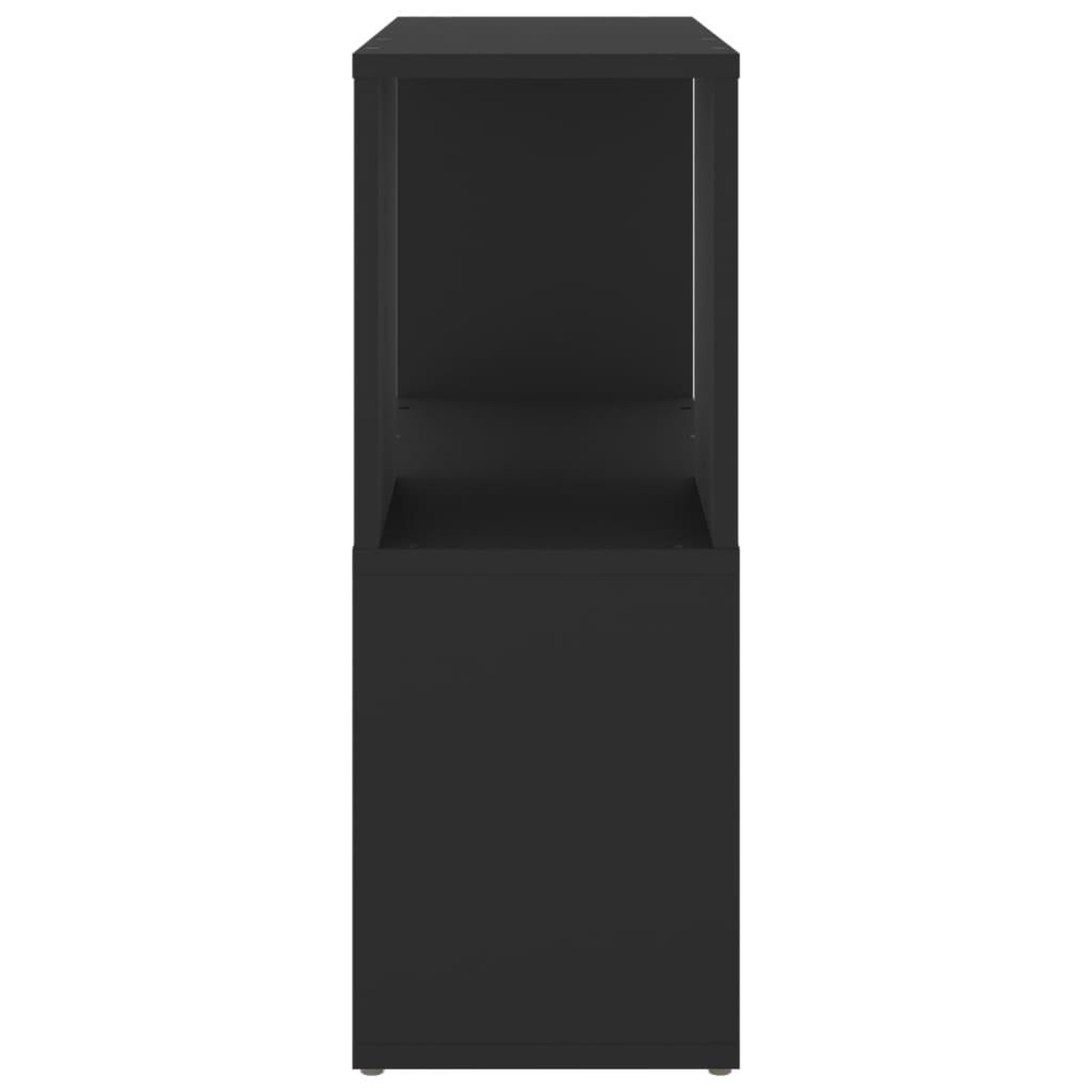 Voir la diapositive 4 : VIDAXL Bibliotheque Noir 60x24x63 cm Bois d'ingenierie