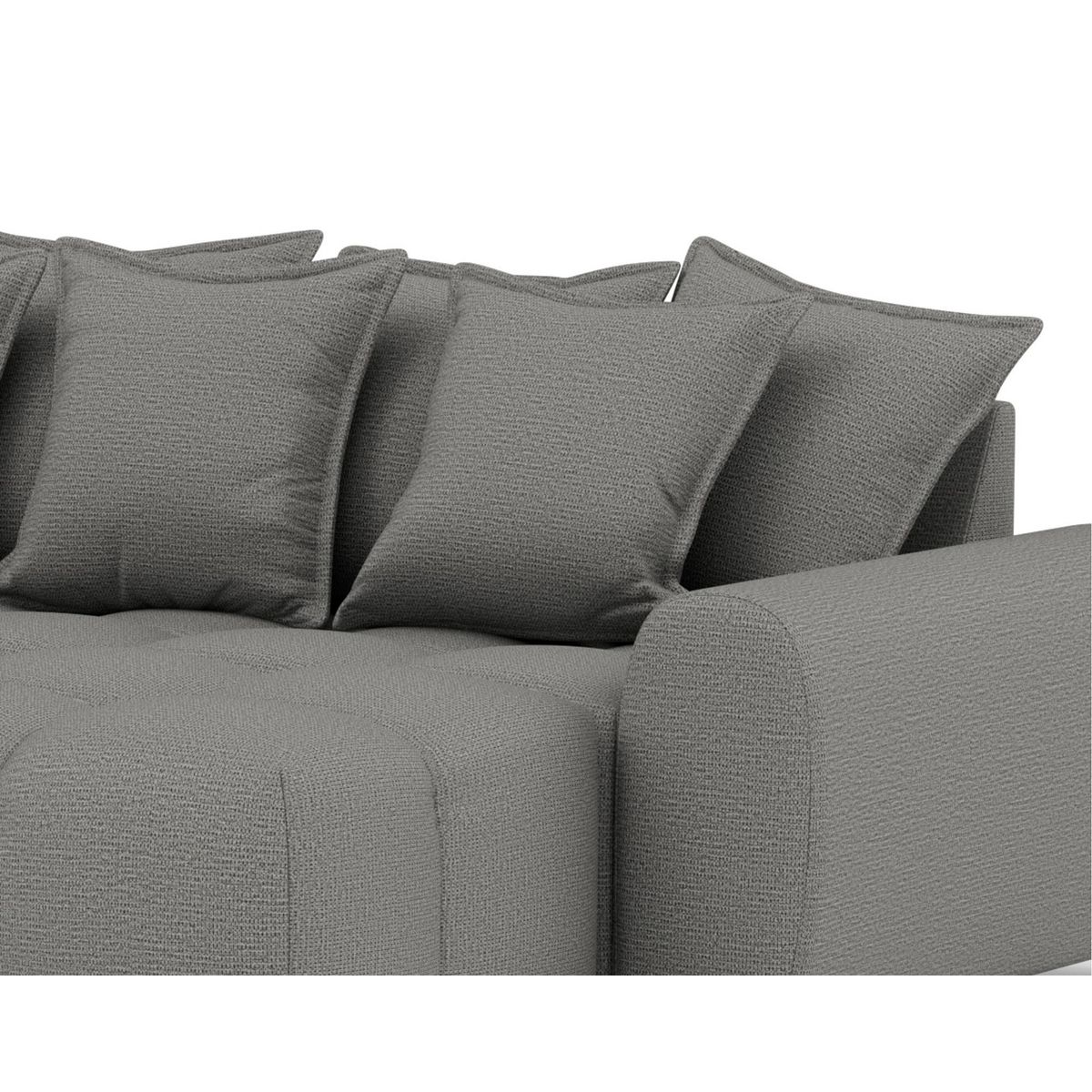 LISA DESIGN Adelaide - canapé d'angle réversible 4 places en tissu texturé