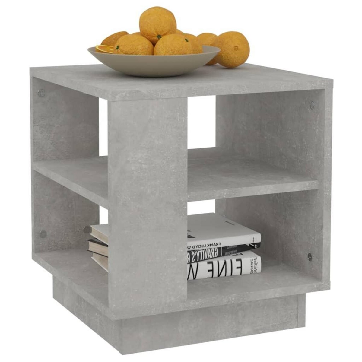 VIDAXL Table basse gris beton 40x40x43 cm bois d'ingenierie