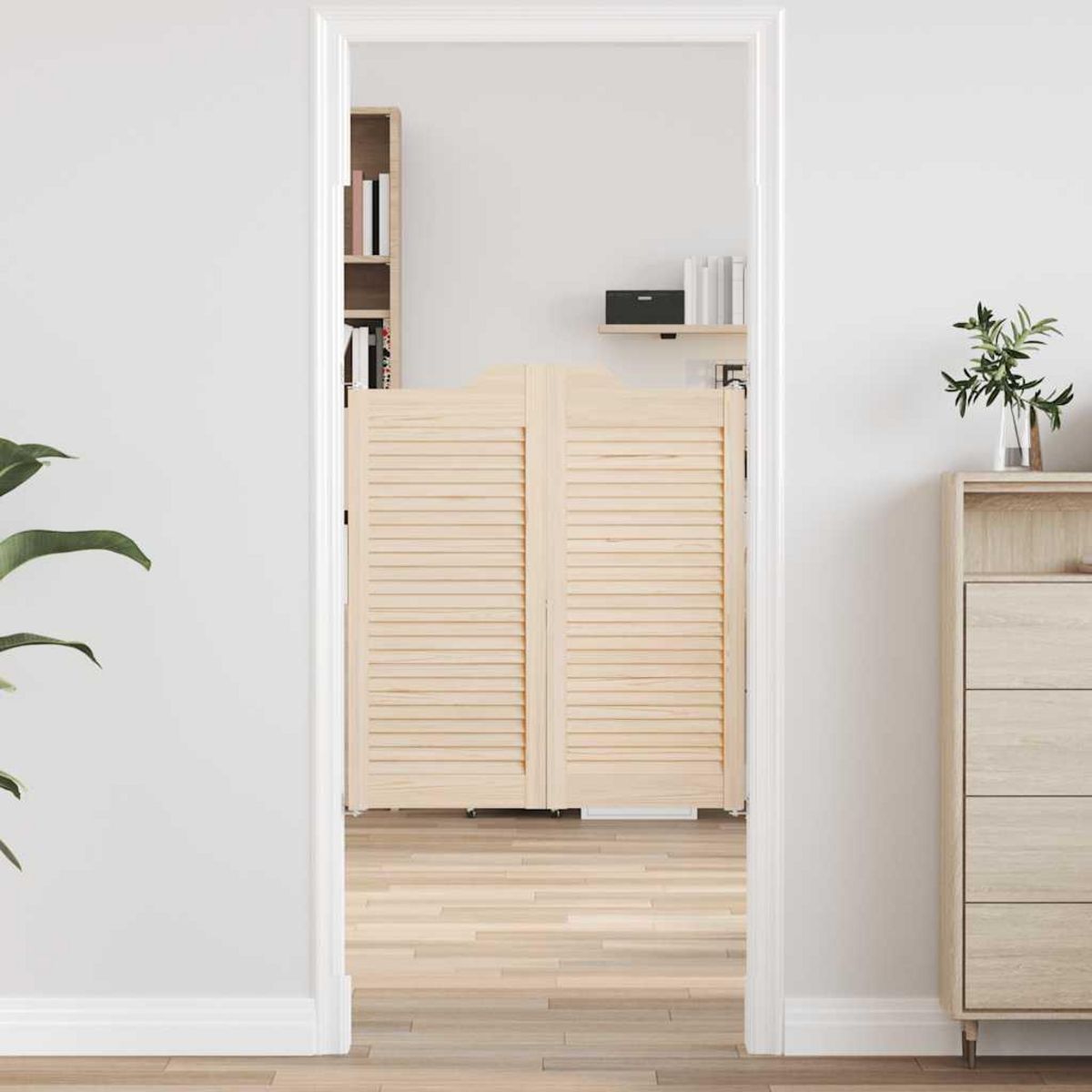 VIDAXL Portes battantes a persiennes 2paire 90x80 cm bois massif Pin