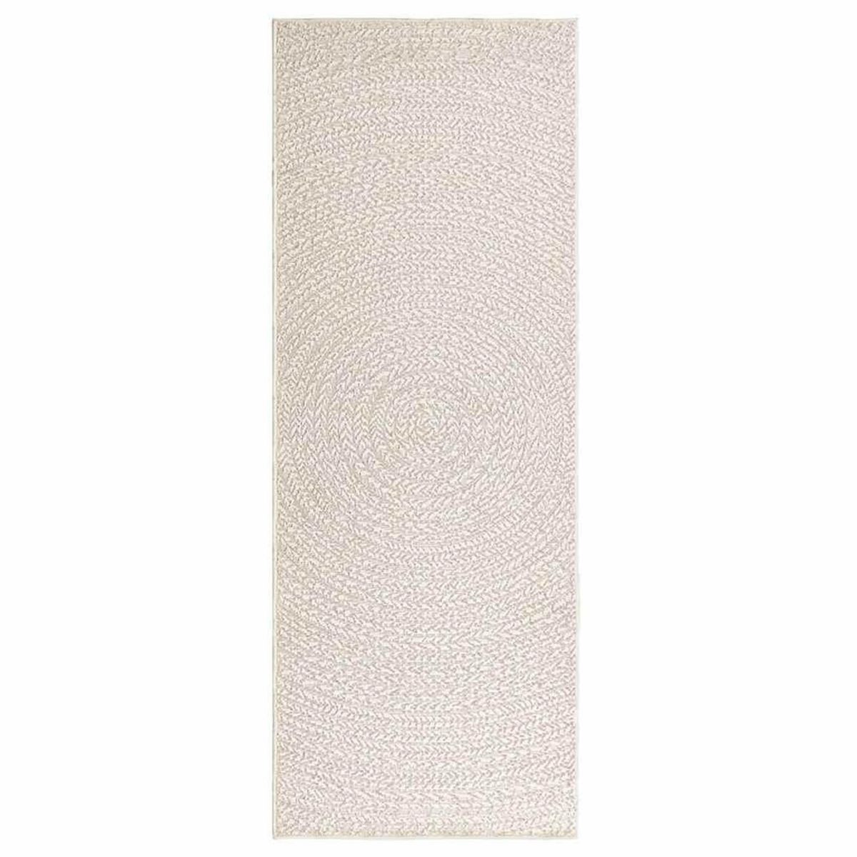 VIDAXL Tapis ZIZUR creme 80x200 cm aspect de jute interieur exterieur