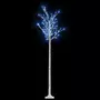 VIDAXL Sapin de Noël 200 LED bleu Saule 2,2 m Int/Ext