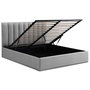 Voir la diapositive 3 : Paris Prix Lit Coffre Design en Tissu  Songa  160x200cm Gris