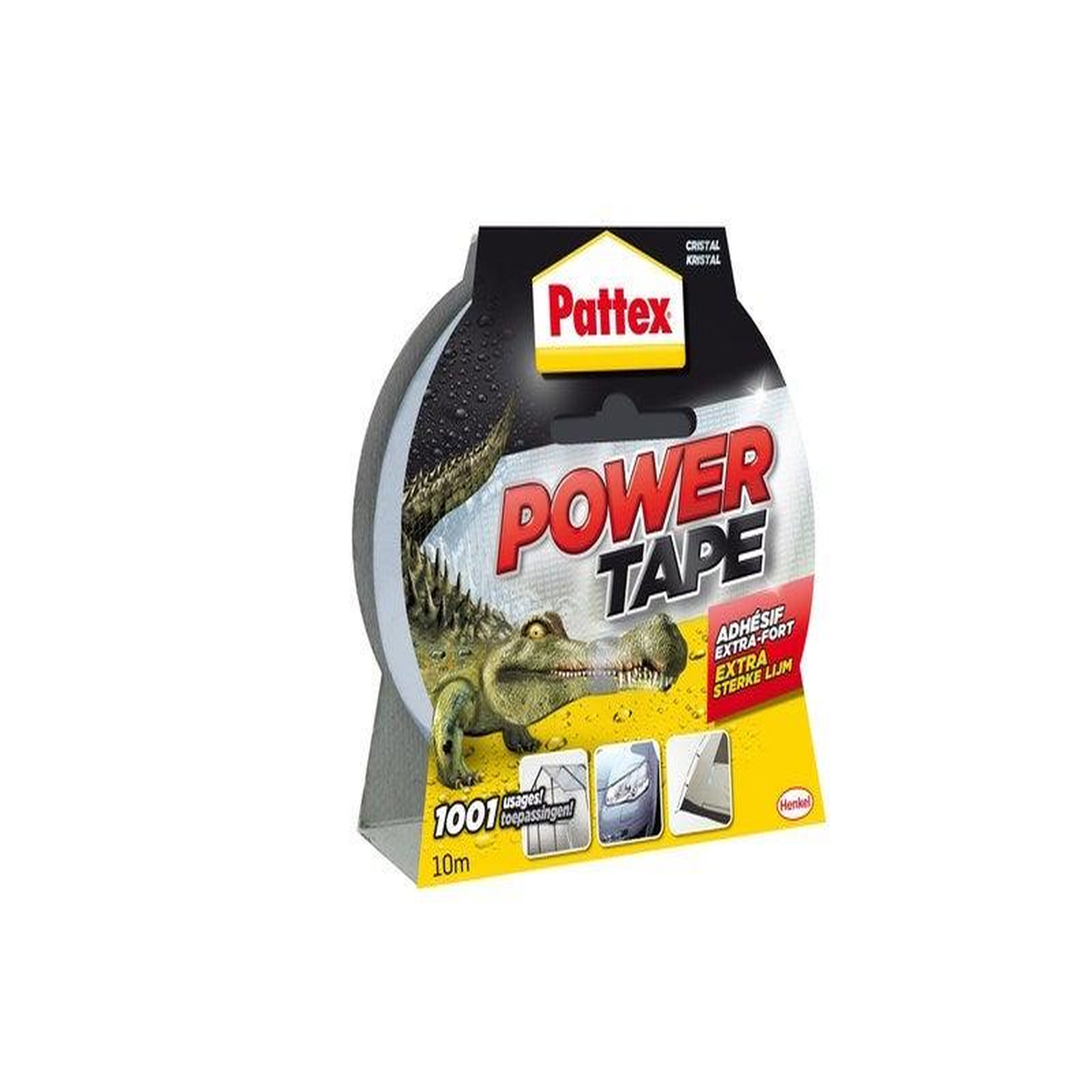 PATTEX Adhésif Power Tape Multiusage L10 M X L51 Mm, Invisible