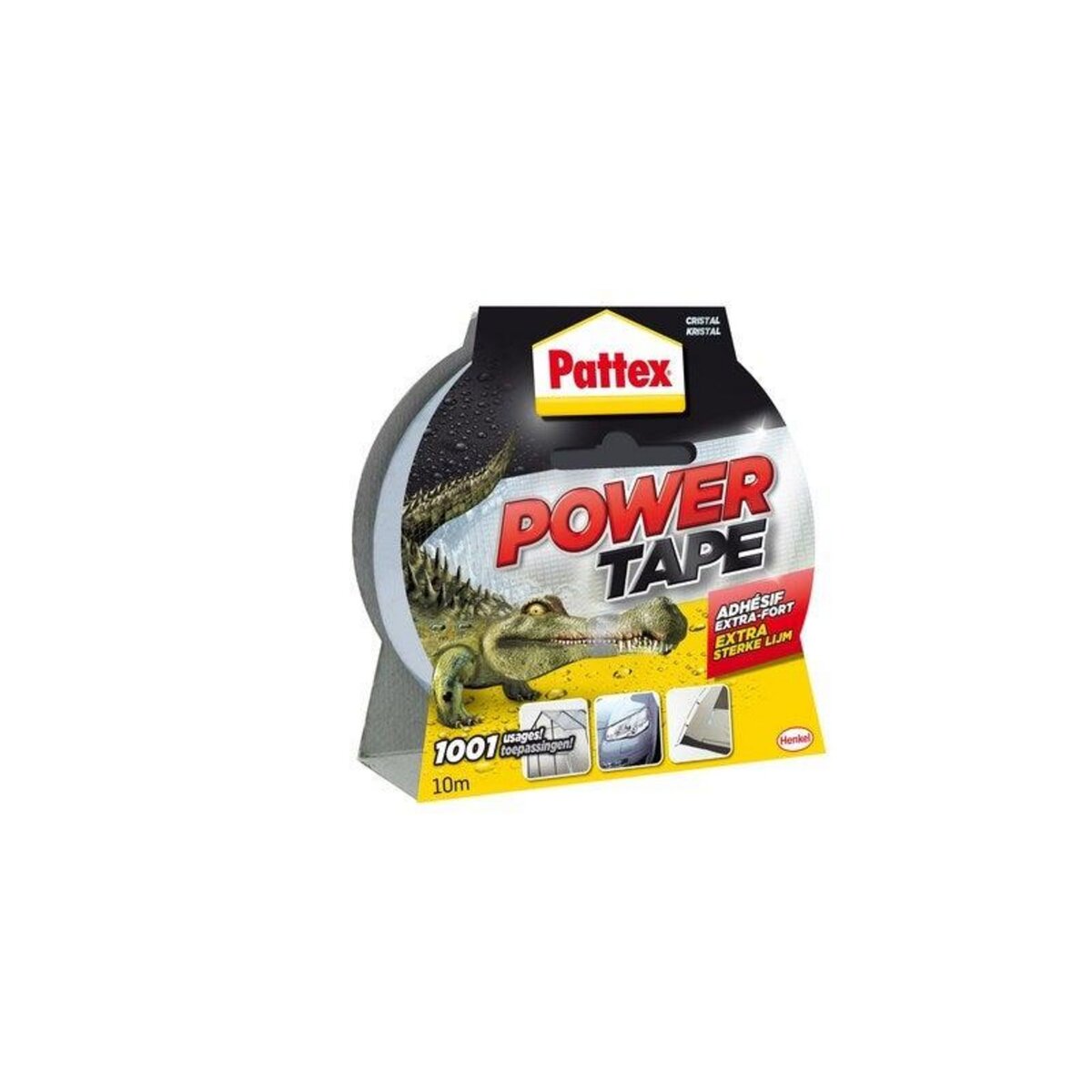 PATTEX Adhésif Power Tape Multiusage L10 M X L51 Mm, Invisible