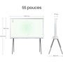 Voir la diapositive 3 : Samsung TV QLED The Serif TQ55LS01D Blanc 2024