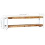 Voir la diapositive 6 : VIDAXL Meuble TV 150x30x40 cm Bois massif de manguier