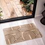 Voir la diapositive 4 : Paris Prix Tapis Déco Imprimé  Modul  45x75cm Naturel & Noir