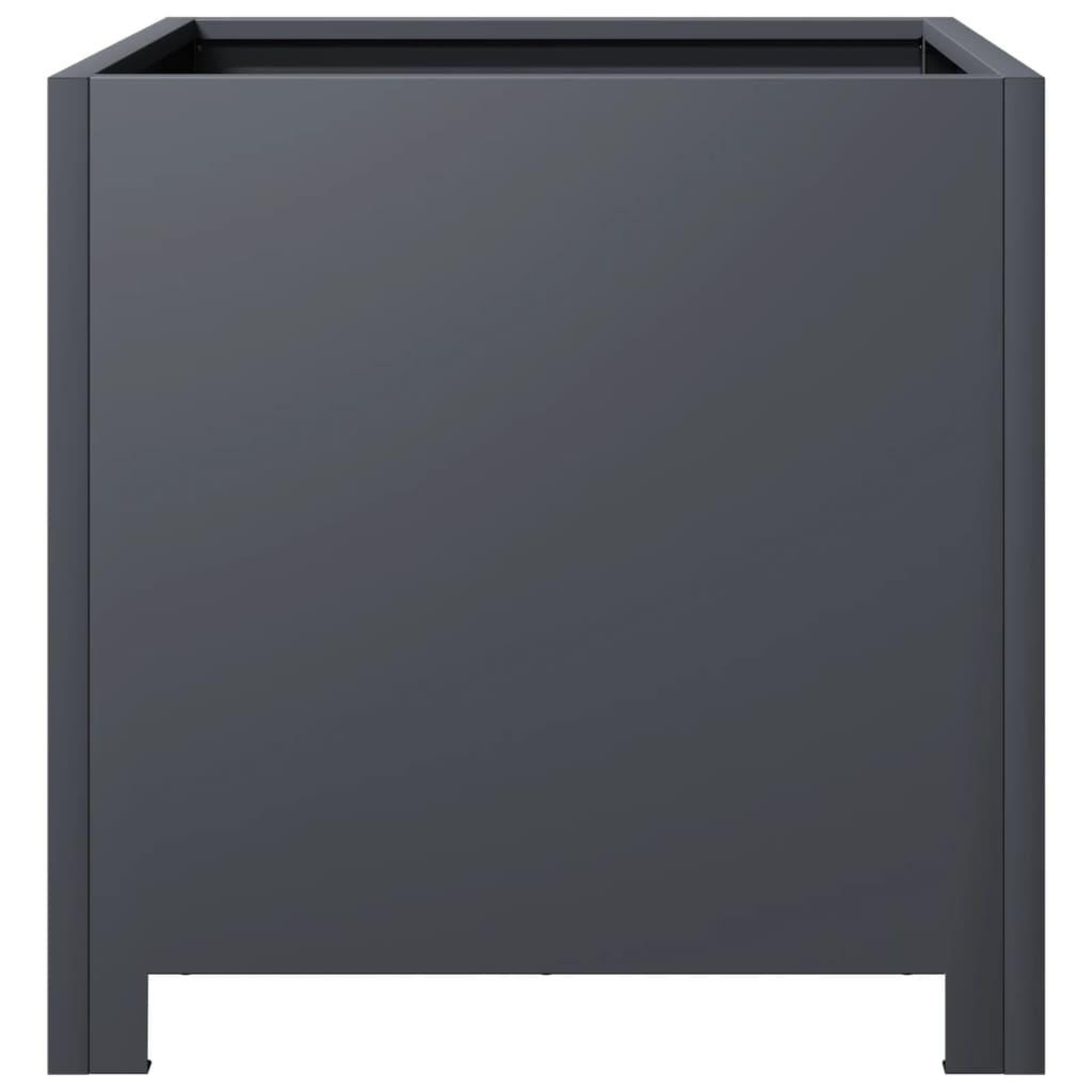 Voir la diapositive 5 : VIDAXL Jardiniere anthracite 40x40x40 cm acier