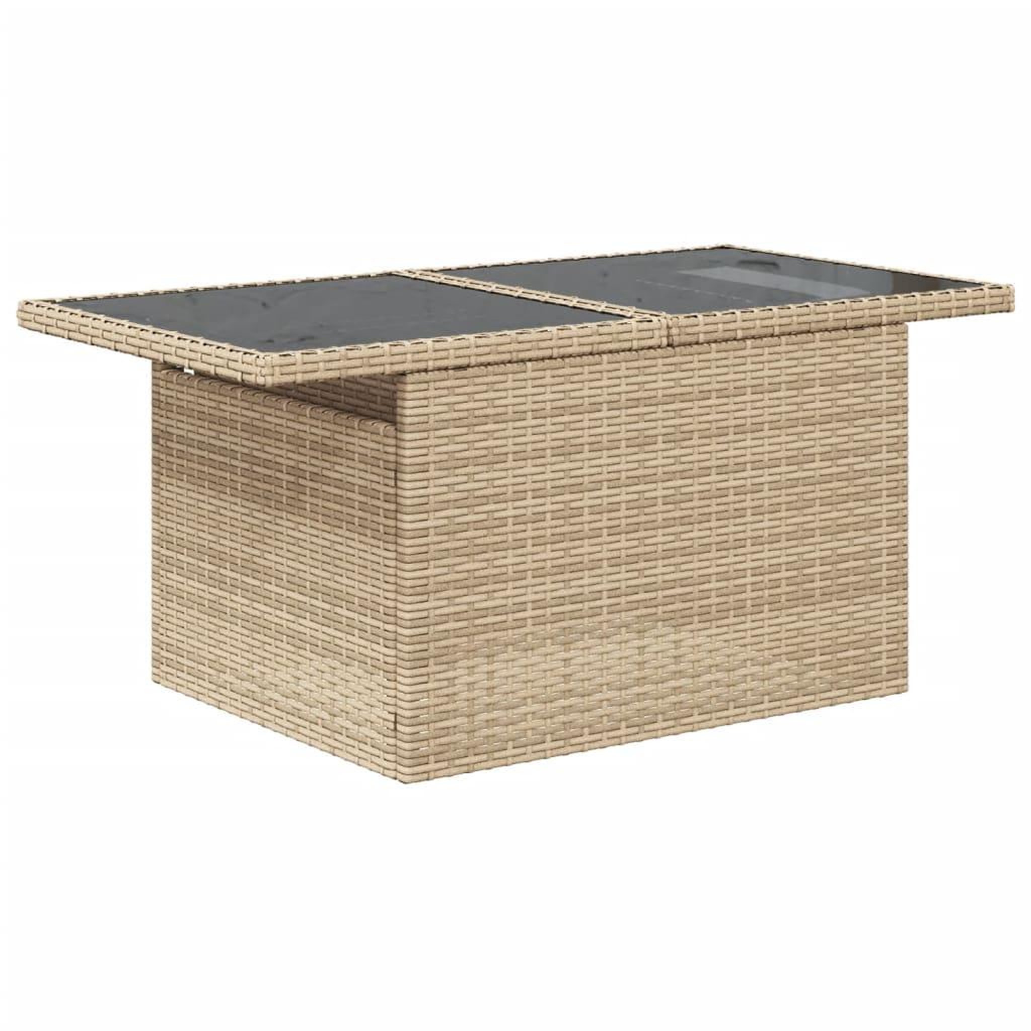Voir la diapositive 5 : VIDAXL Salon de jardin avec coussins 10 pcs beige resine tressee
