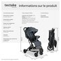 Voir la diapositive 6 : tectake Poussette buggy pliage à une main avec harnais à 5 points, frein de stationnement et arceau de sécurité gris anthracite