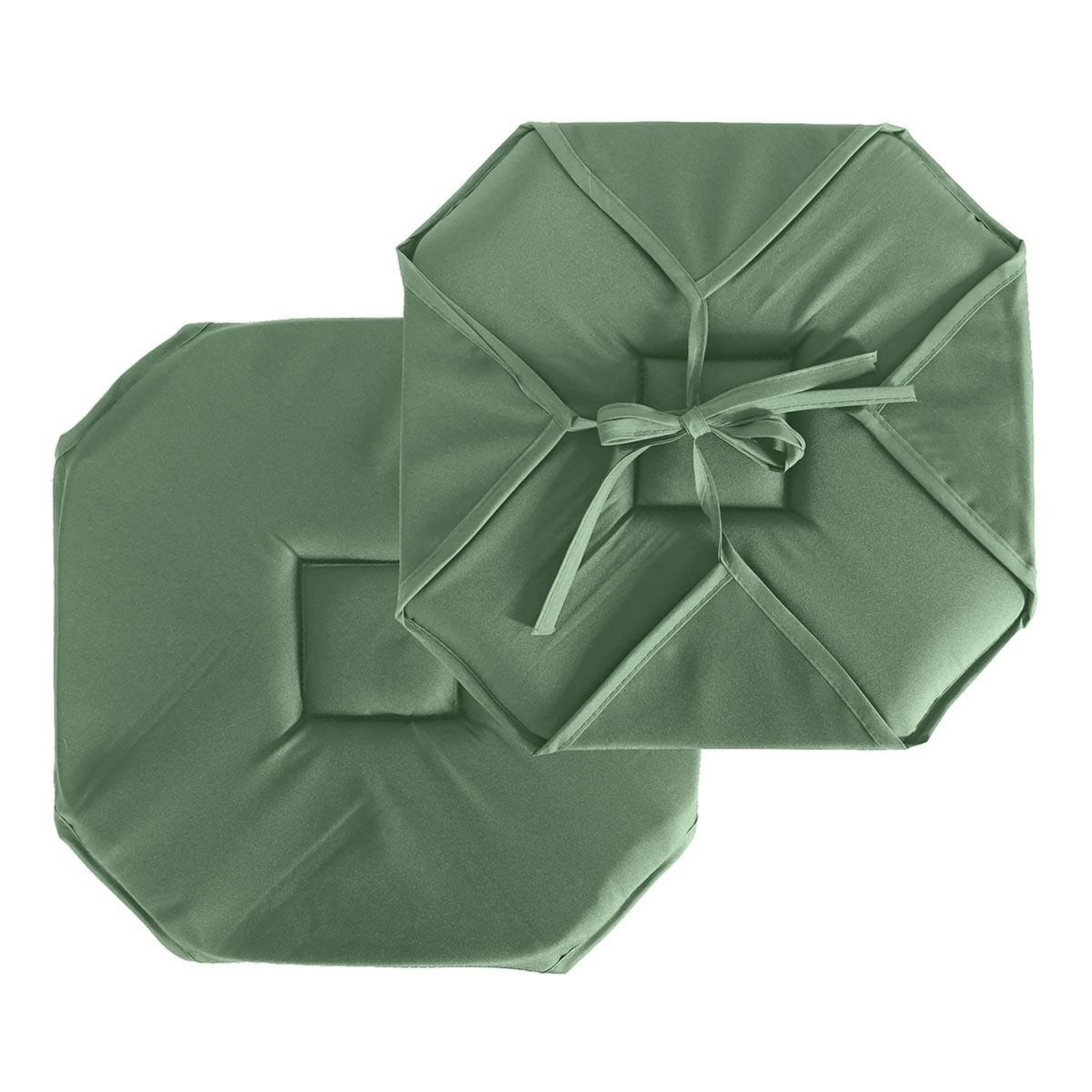 ENJOY HOME Galette de chaise uni  basic  40x40cm vert argile