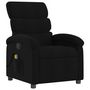 Voir la diapositive 4 : VIDAXL Fauteuil de massage inclinable Noir Tissu