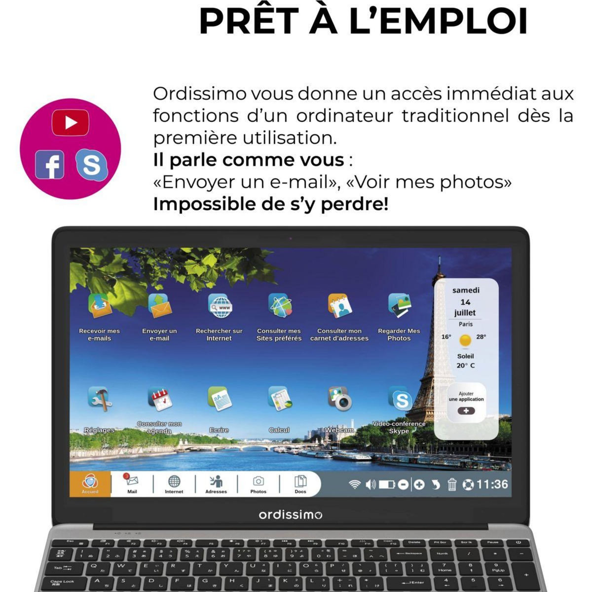 Ordissimo Ordinateur portable Lucie 3