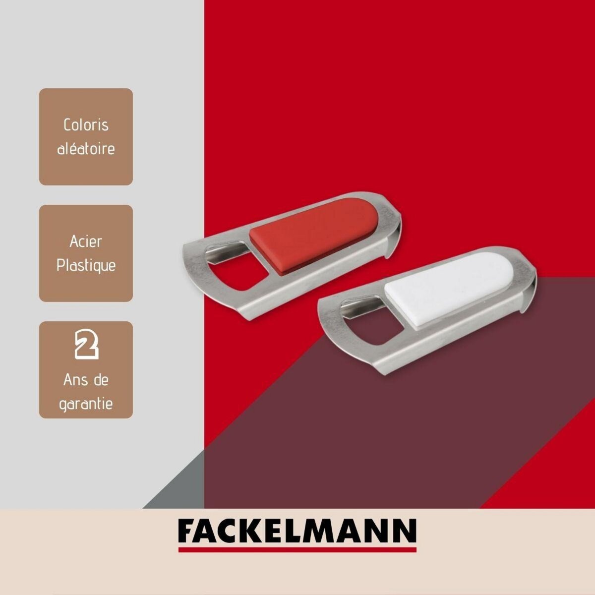 Fackelmann Décapsuleur et rebouche bouteille 2 en 1 Fackelmann Basic