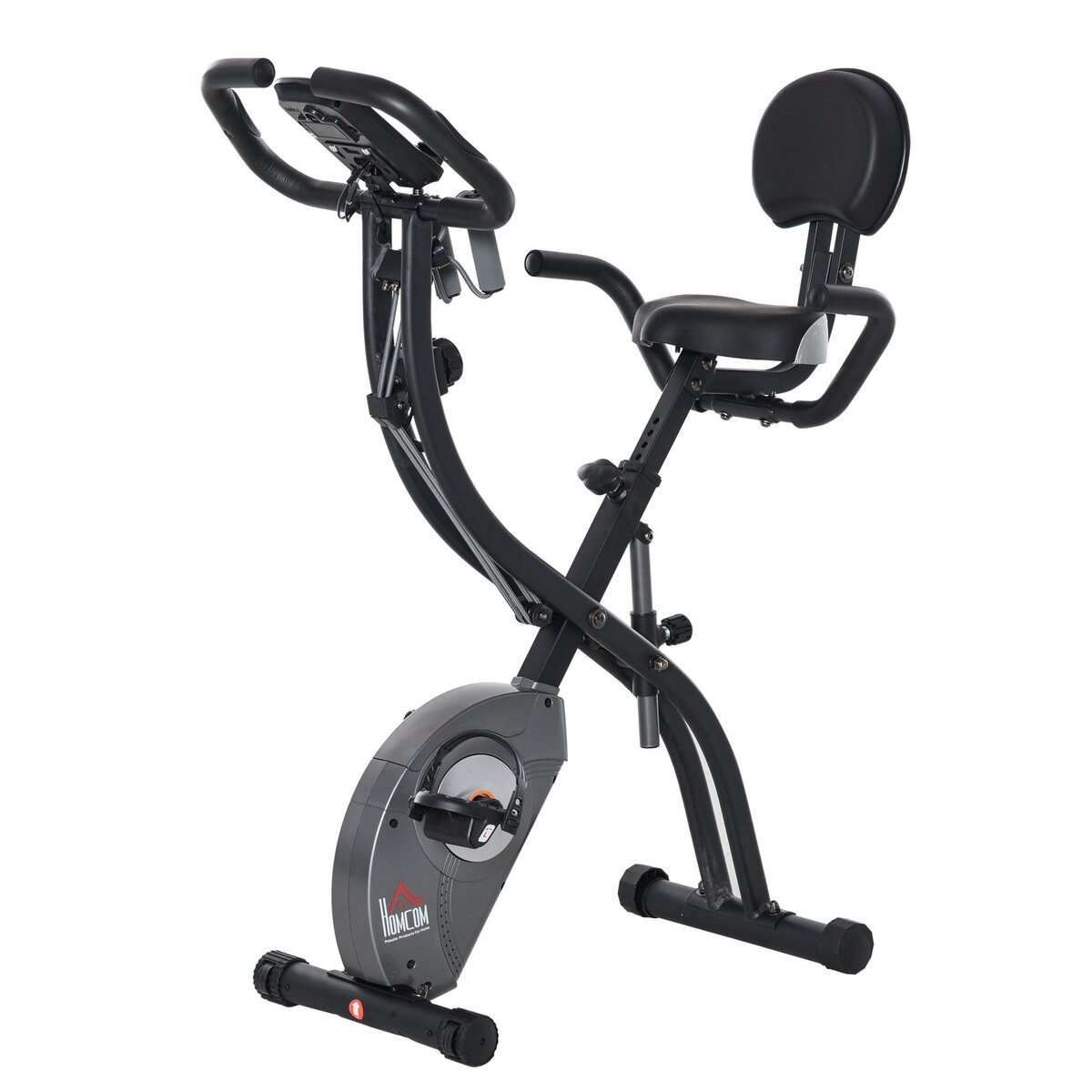 HOMCOM Vélo d'appartement cardio vélo biking écran LCD