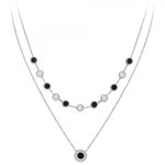 SC CRYSTAL Collier SC Crystal orné de Cristaux scintillants