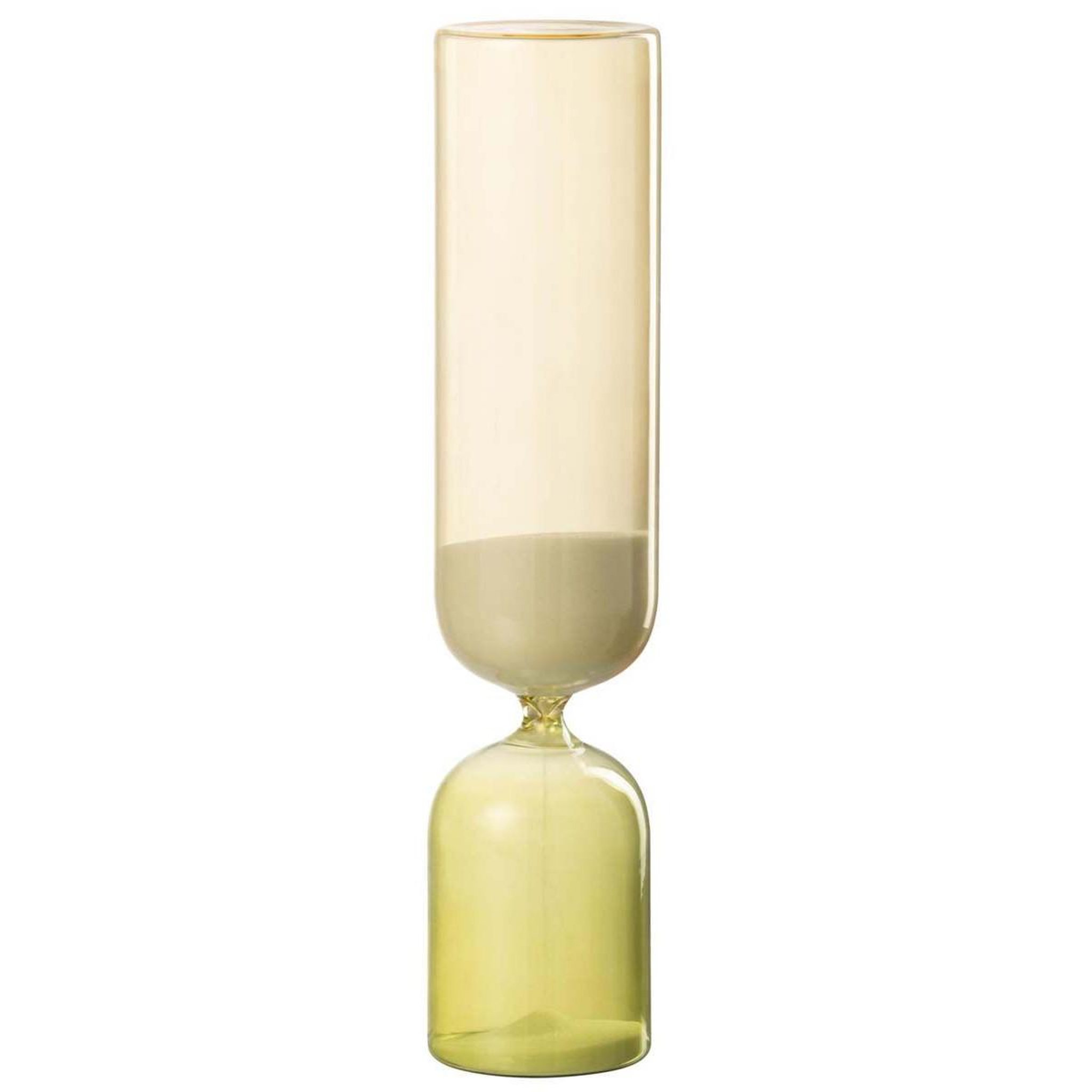 J-LINE Sablier design en verre  minutes  30cm vert
