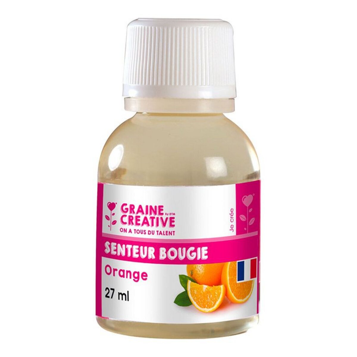 Graine créative Parfum pour bougie - senteur Orange 27 ml