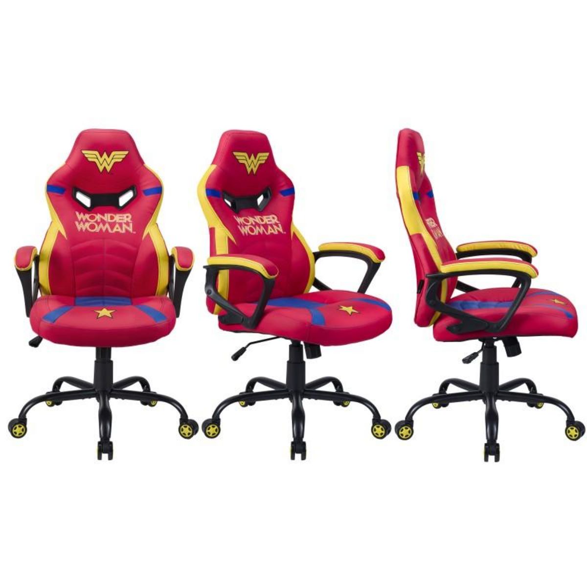 Subsonic Chaise gaming Wonder Woman , fauteuil gamer Rouge taille S/M