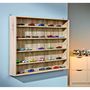 Voir la diapositive 2 : Vitrine pour miniatures coloris chêne ULLI