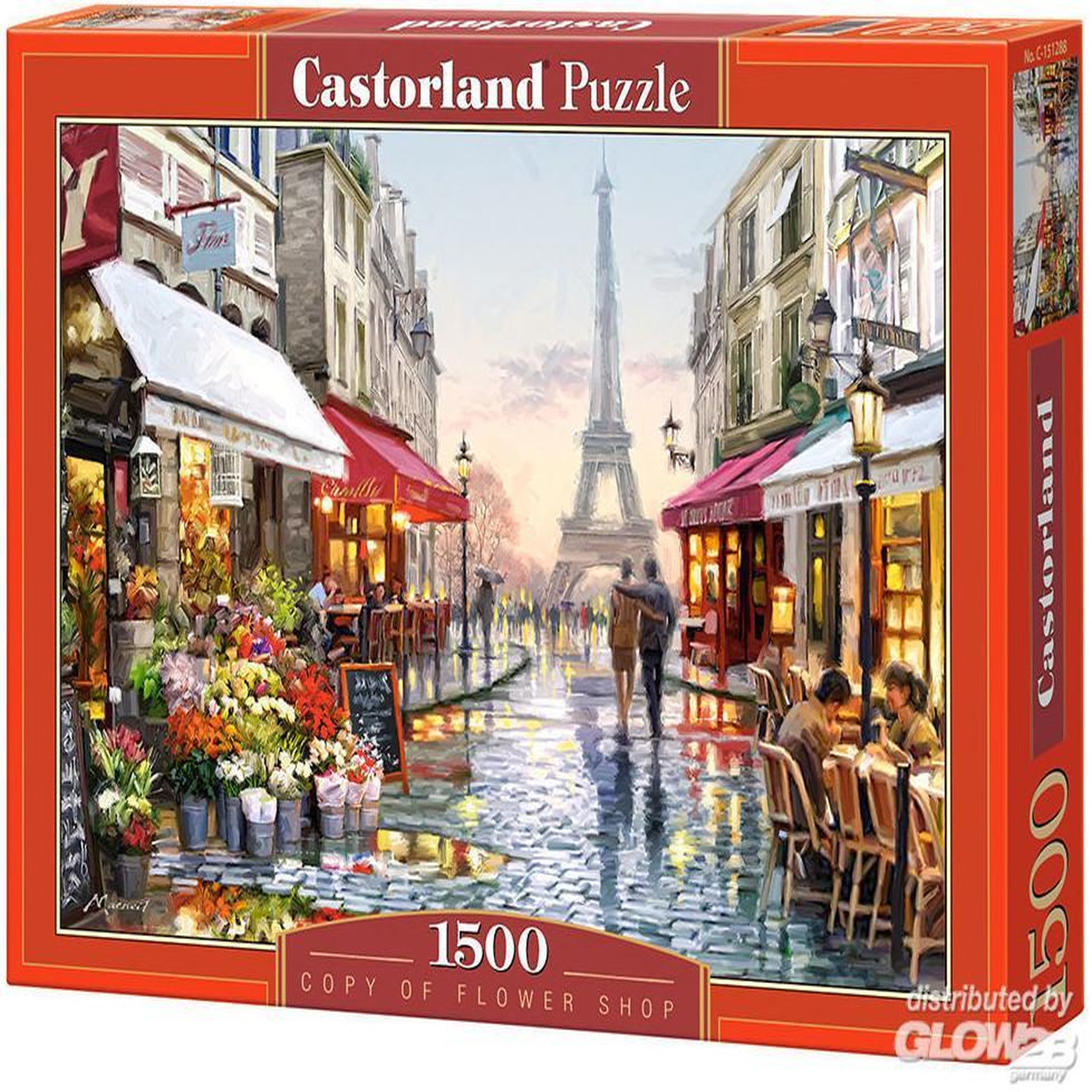 Voir la diapositive 2 : Castorland Puzzle 1500 pièces : fleuriste à paris