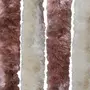 VIDAXL Moustiquaire Beige et marron clair 90x200 cm Chenille