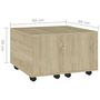 Voir la diapositive 6 : VIDAXL Table basse chene sonoma 60x60x38 cm bois d'ingenierie