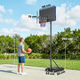 Voir la diapositive 3 : HOMCOM Panier de basketball sur pied mobile réglable H.1,35-3,05 m