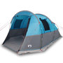 Voir la diapositive 4 : VIDAXL Tente de camping tunnel 4 personnes bleu impermeable