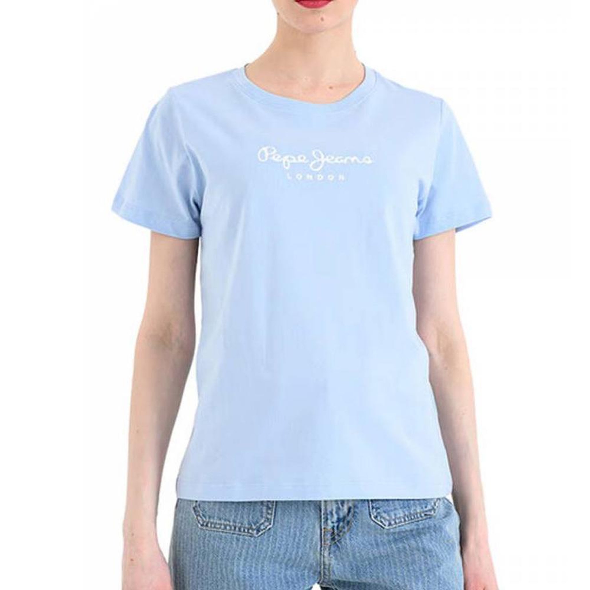 Pepe Jeans T-Shirt Bleu Femme Pepe jeans Pjl L. Coloris disponibles : Bleu