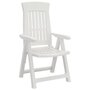 Voir la diapositive 3 : VIDAXL Chaises inclinables de jardin lot de 2 blanc PP