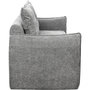 Voir la diapositive 4 : Habitat et Jardin Canapé droit en tissu texturé  Silvano  - 3 places - Gris