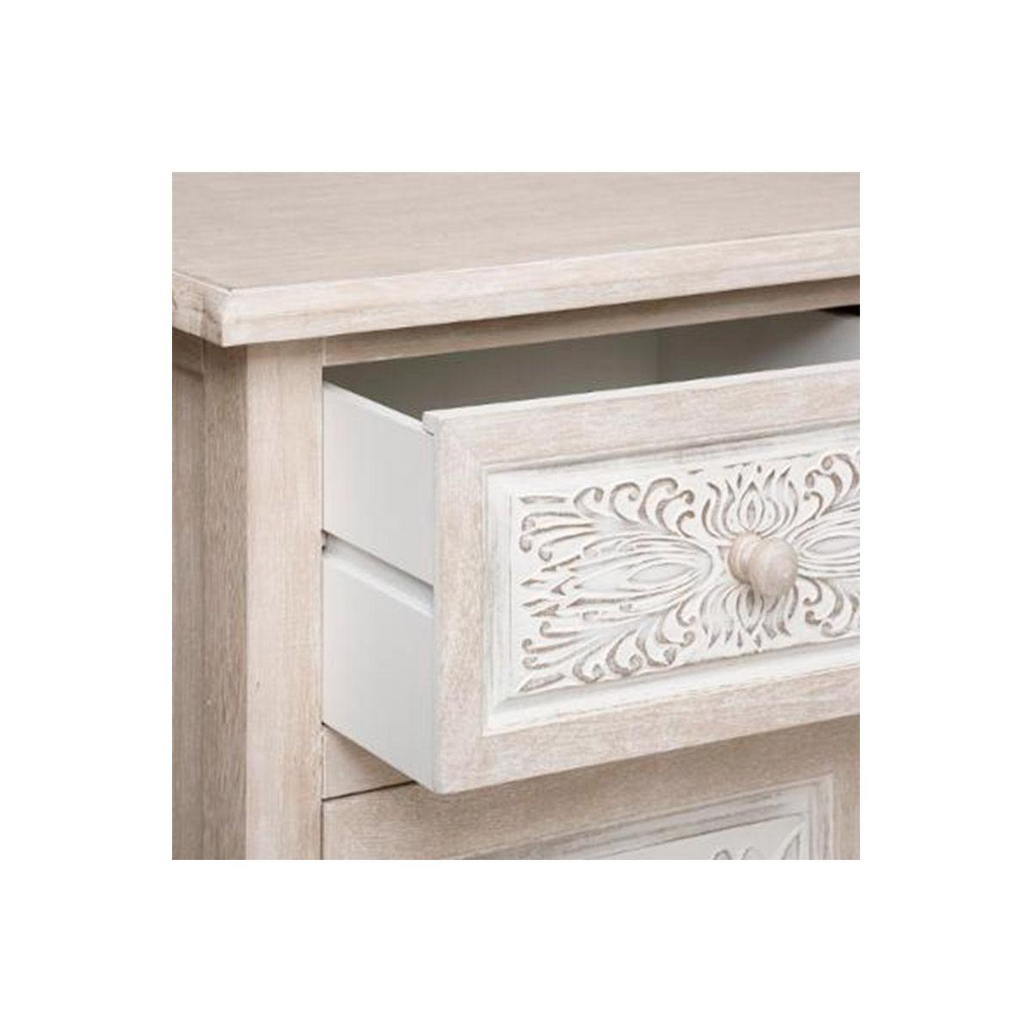 Voir la diapositive 3 : ATMOSPHERA Buffet 2 portes & 2 tiroirs  hina  85cm naturel