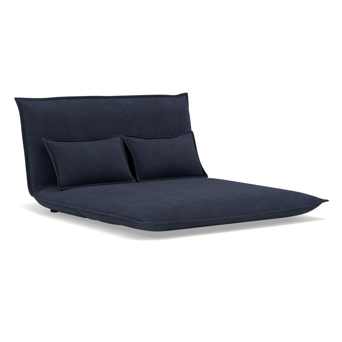 BEST MOBILIER Candice - banquette 2 places convertible clic-clac en velours côtelé