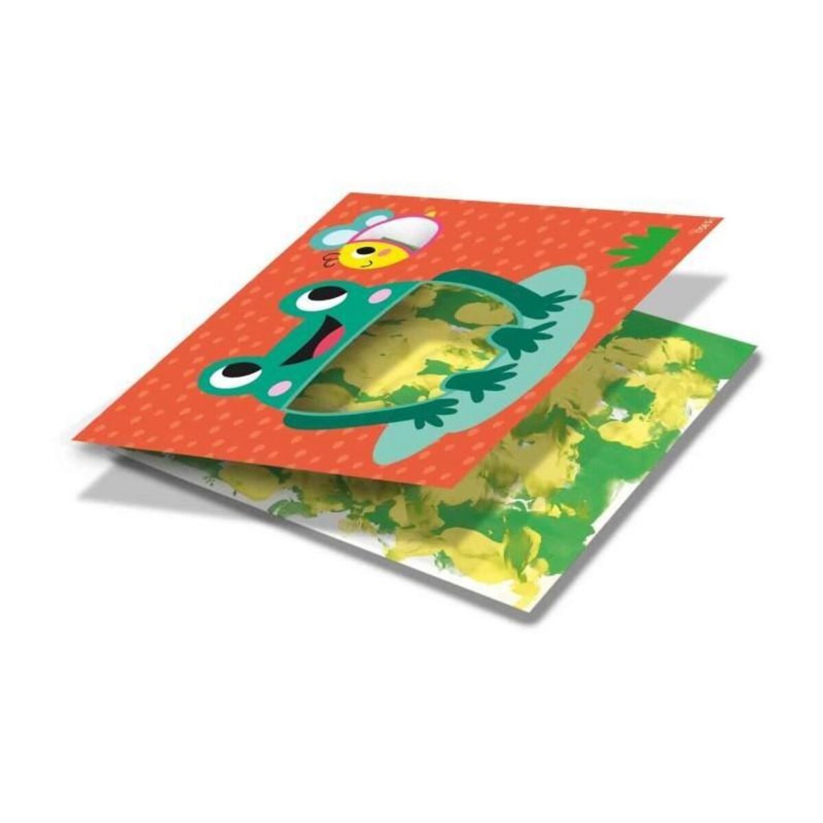SES Creative Cartes de peinture au doigt Eco - SES CREATIVE - Exprime-toi avec la peinture au doigt et des feuilles de papier.
