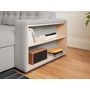 Voir la diapositive 5 : BEST MOBILIER California - canapé d'angle réversible convertible - avec coffre, tablette et poufs - en velours côtelé - 4 places