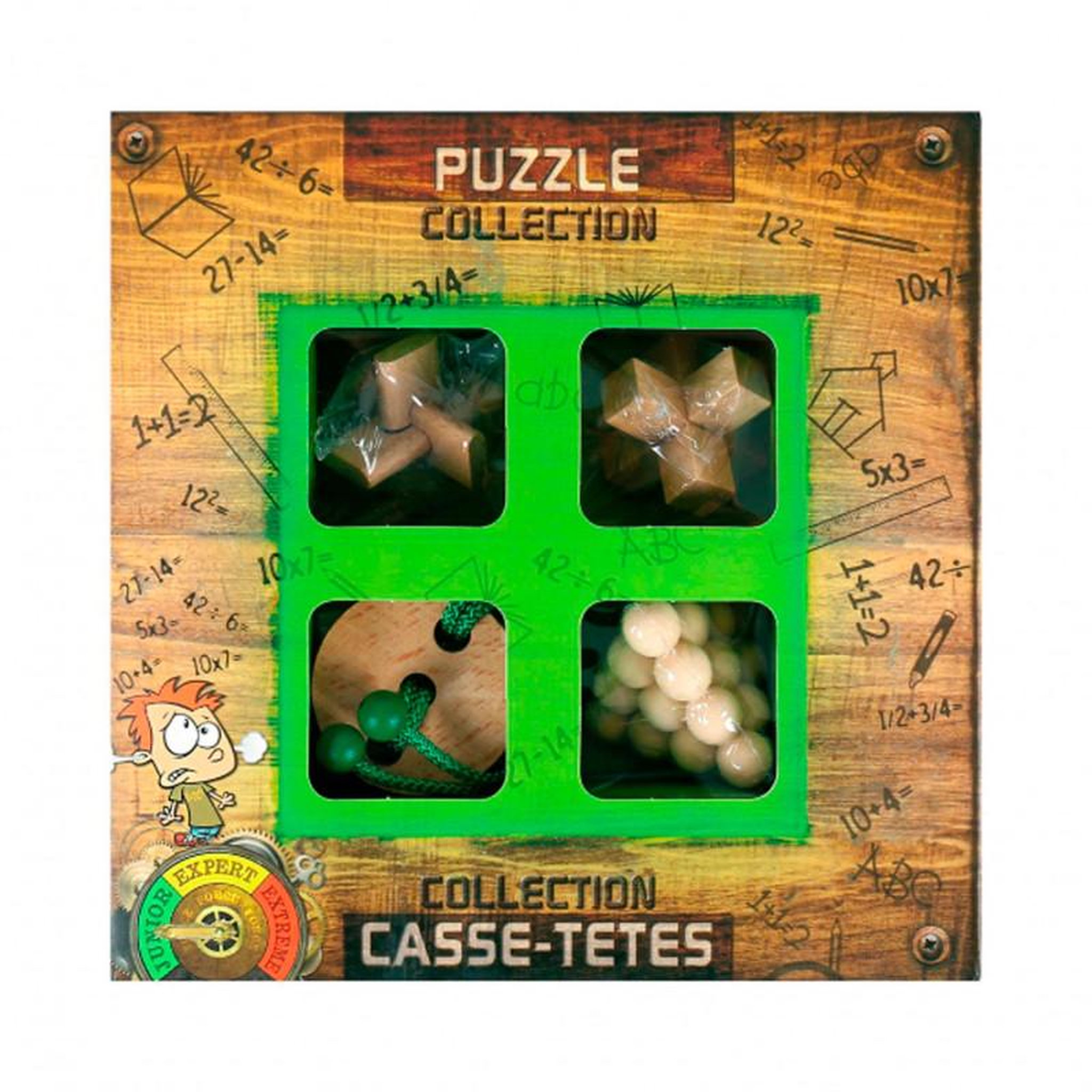 Eureka Toys EUREKA Wooden Brain Puzzles Junior, 4pcs.