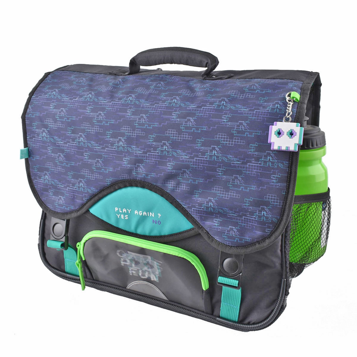 AUCHAN Cartable 41 cm CM1/CM2 GLITCH IN THE MATRIX